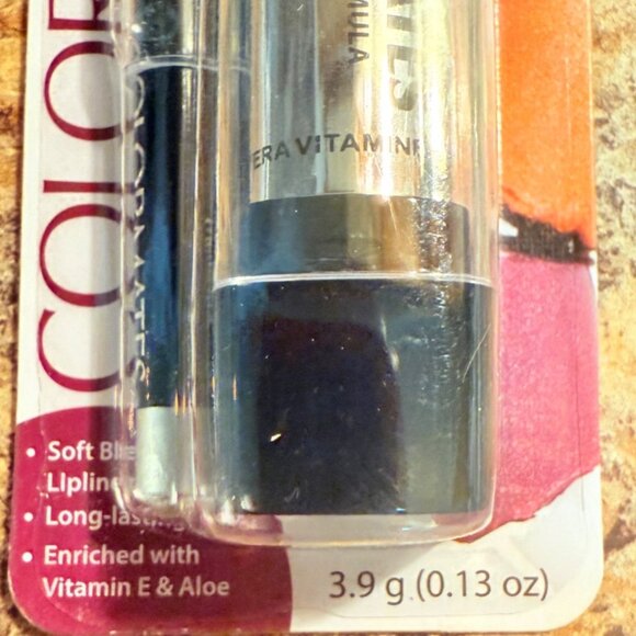 Colormates Lipstick Lipliner Pencil Set Ginger Spice Paraben Free Vitamin E Aloe - Picture 5 of 7